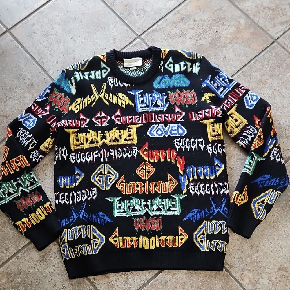 Gucci Wool Vintage Mens Sweater